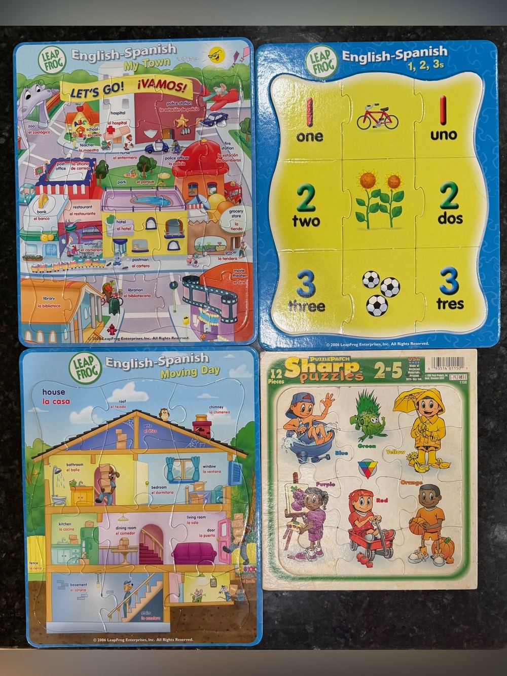 Leapfrog Kids English-Spanish Puzzle Set - Colorful Educational Toy